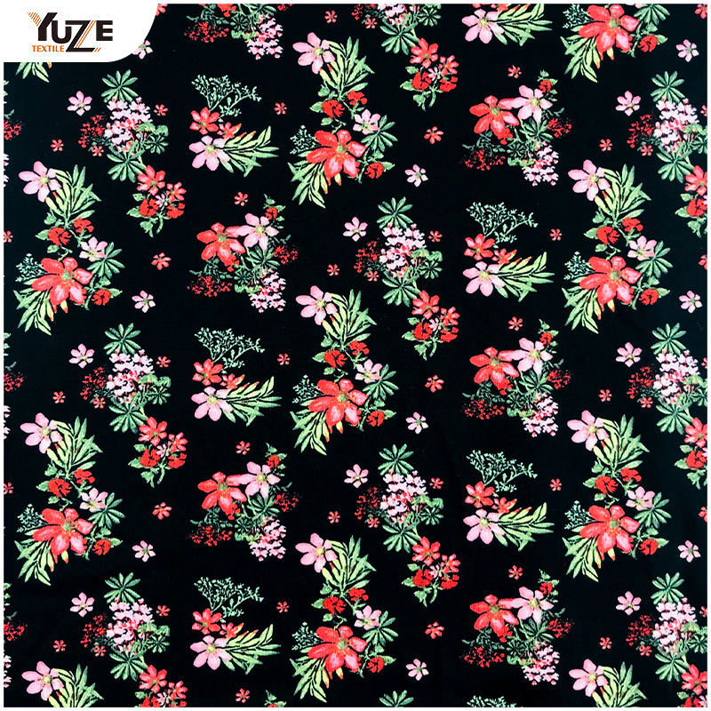 YZS16-818 POLY SPUN SPANDEX PRINT