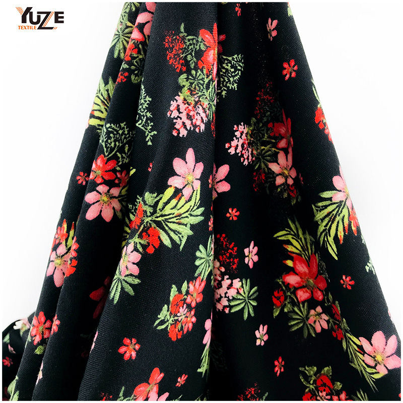 YZS16-818 POLY SPUN SPANDEX PRINT