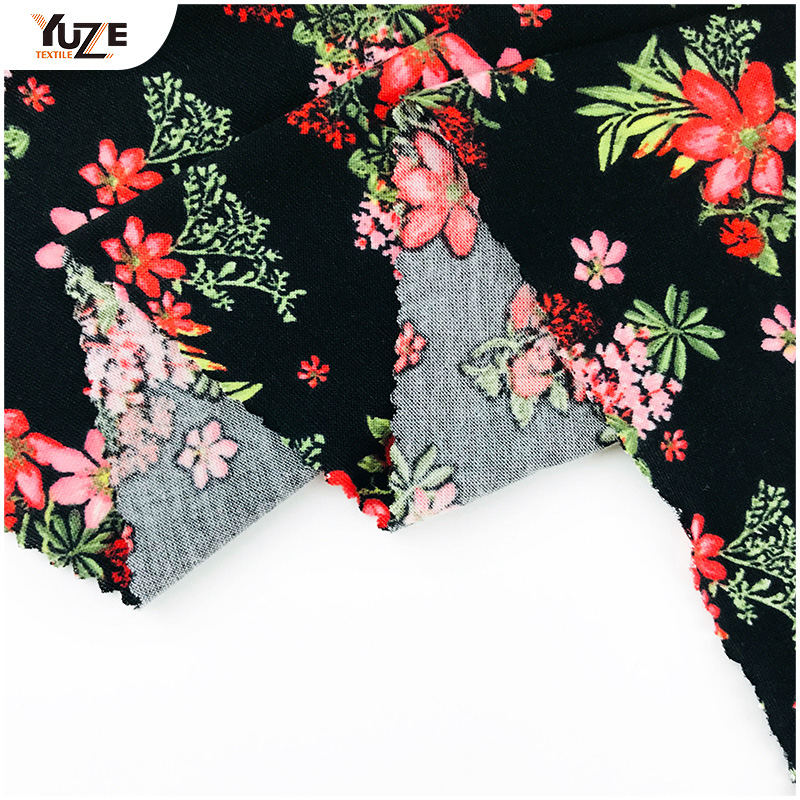 YZS16-818 POLY SPUN SPANDEX PRINT