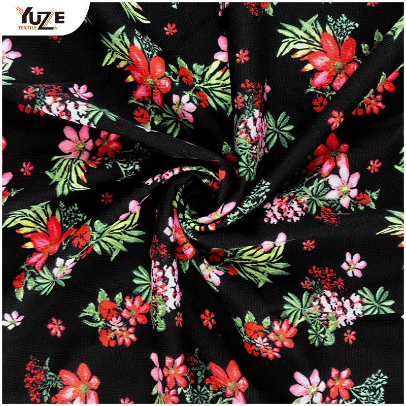 YZS16-818 POLY SPUN SPANDEX PRINT