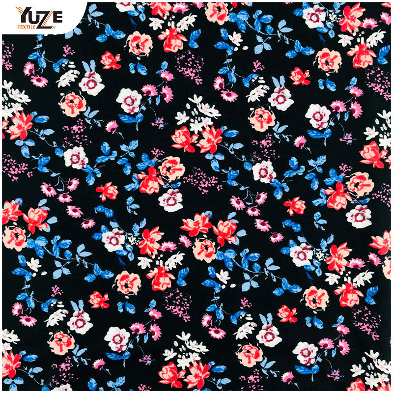 YZS18-118 POLY SPUN SPANDEX PRINT