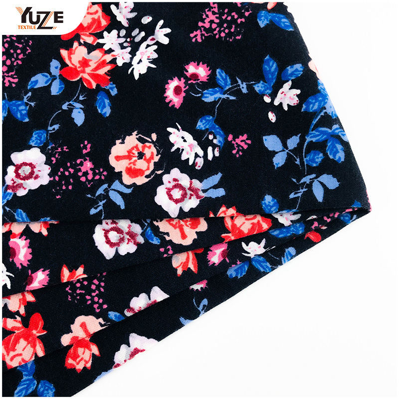 YZS18-118 POLY SPUN SPANDEX PRINT