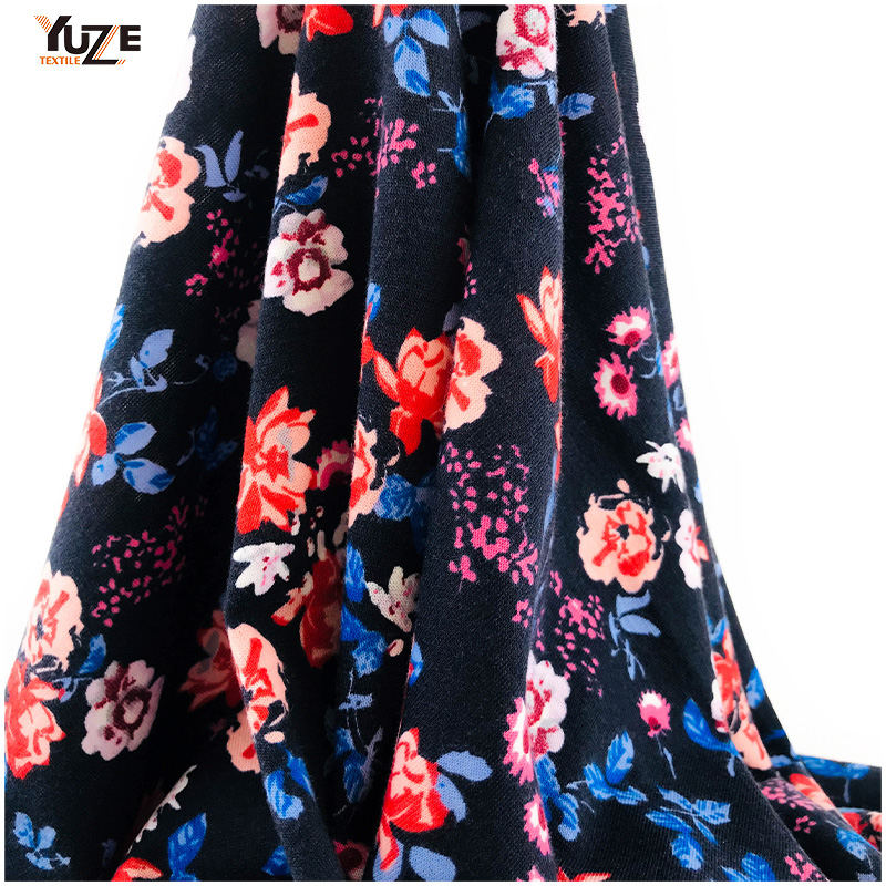 YZS18-118 POLY SPUN SPANDEX PRINT