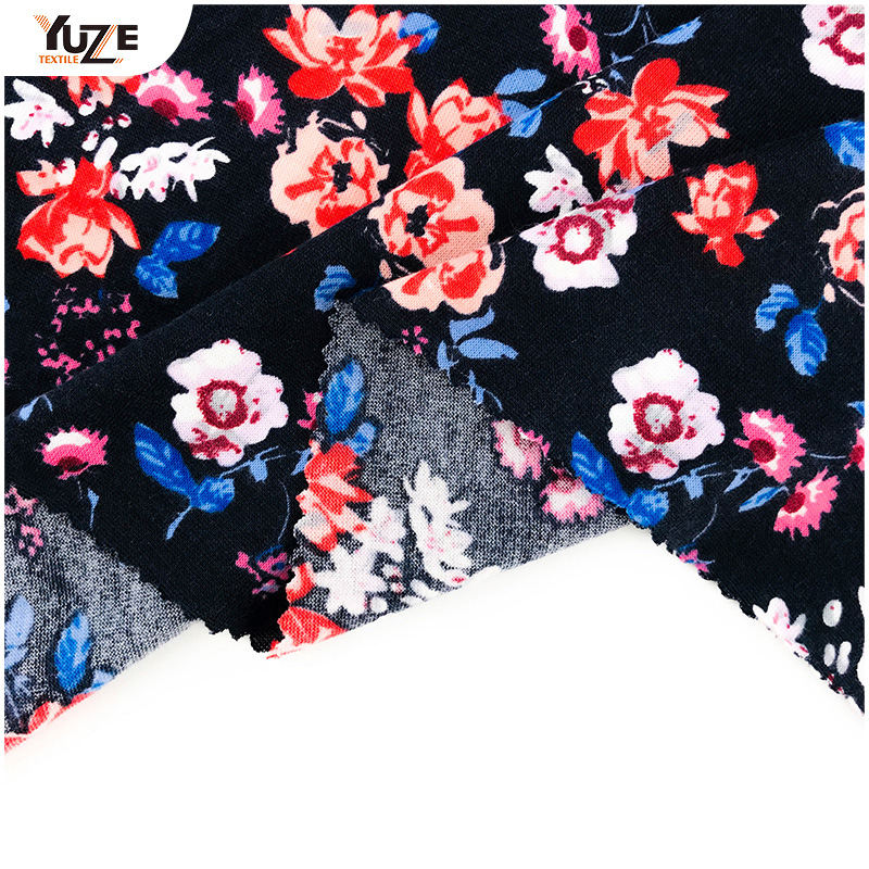 YZS18-118 POLY SPUN SPANDEX PRINT