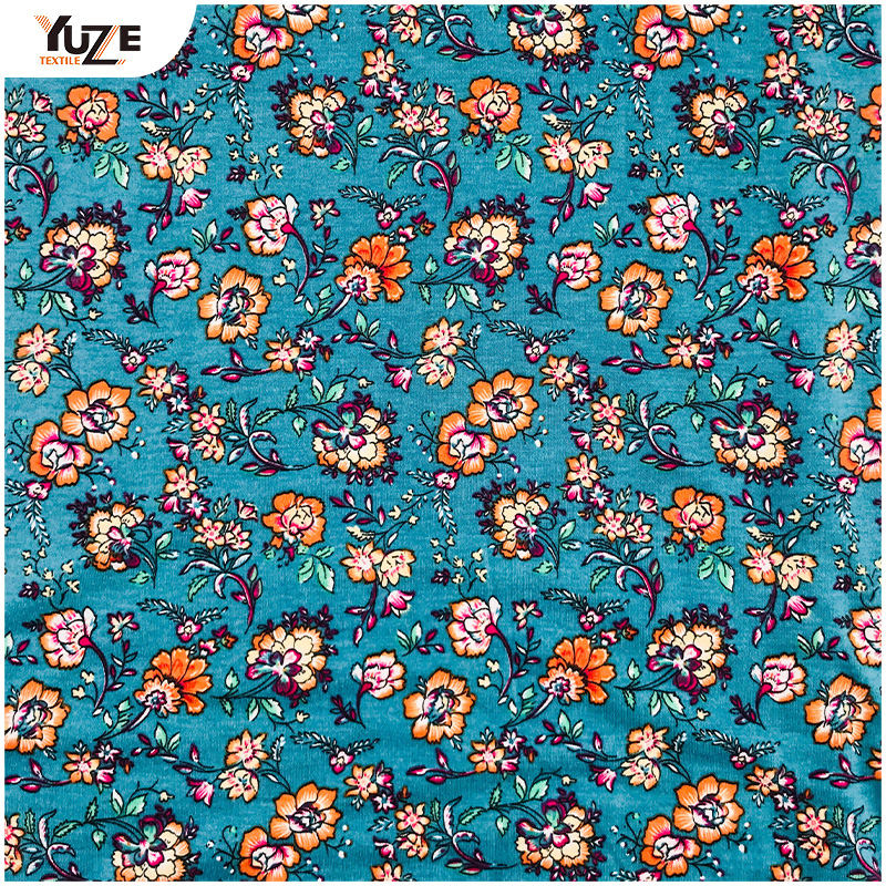 YZS18-290 POLY SPUN SPANDEX PRINT