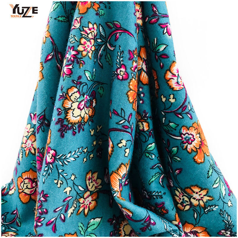 YZS18-290 POLY SPUN SPANDEX PRINT