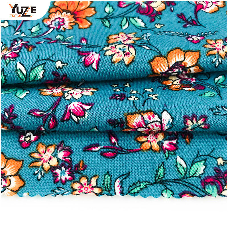 YZS18-290 POLY SPUN SPANDEX PRINT