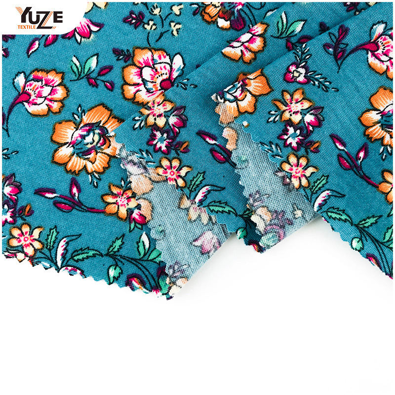 YZS18-290 POLY SPUN SPANDEX PRINT