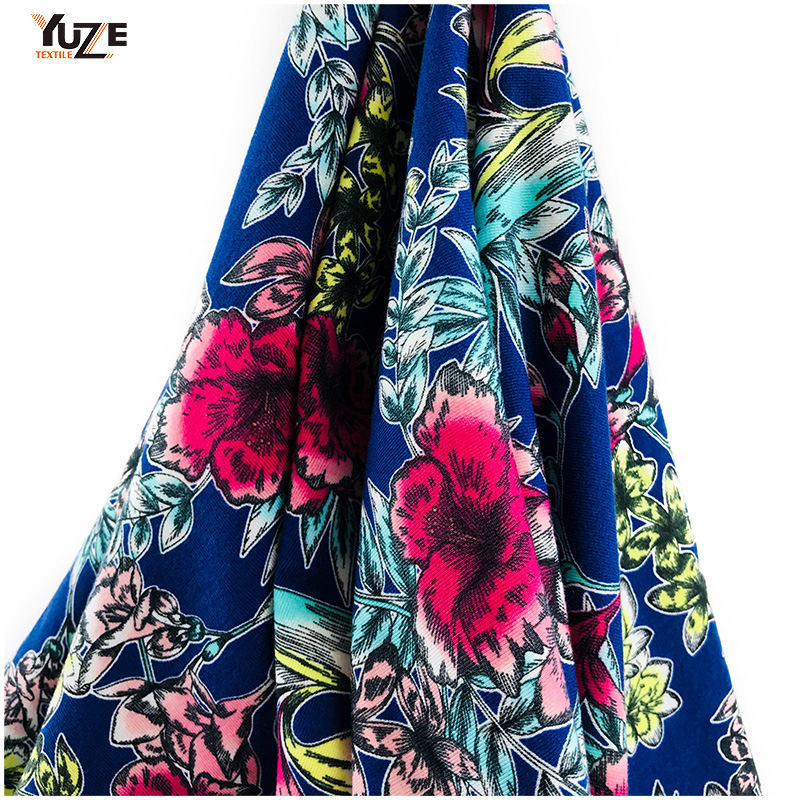 YZS18-417 POLY SPUN JERSEY SPANDEX PRINT