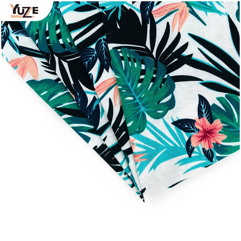 YZS18-701 POLY SPUN JERSEY SPANDEX PRINT