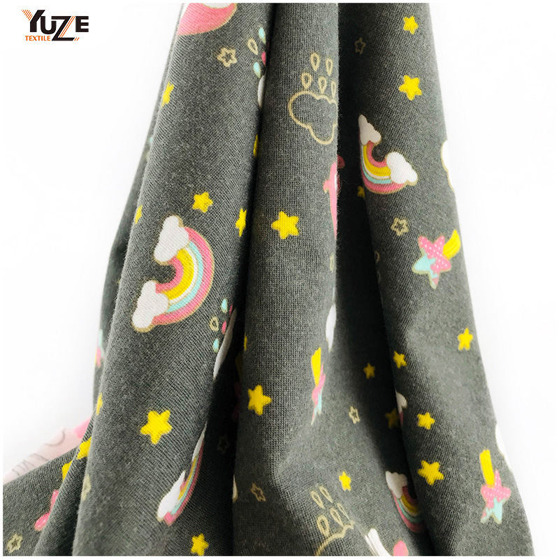 YZS20-726-3 POLY SPUN SPANDEX PRINT