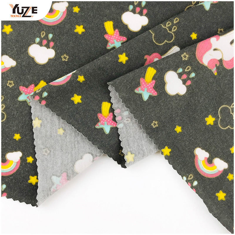 YZS20-726-3 POLY SPUN SPANDEX PRINT