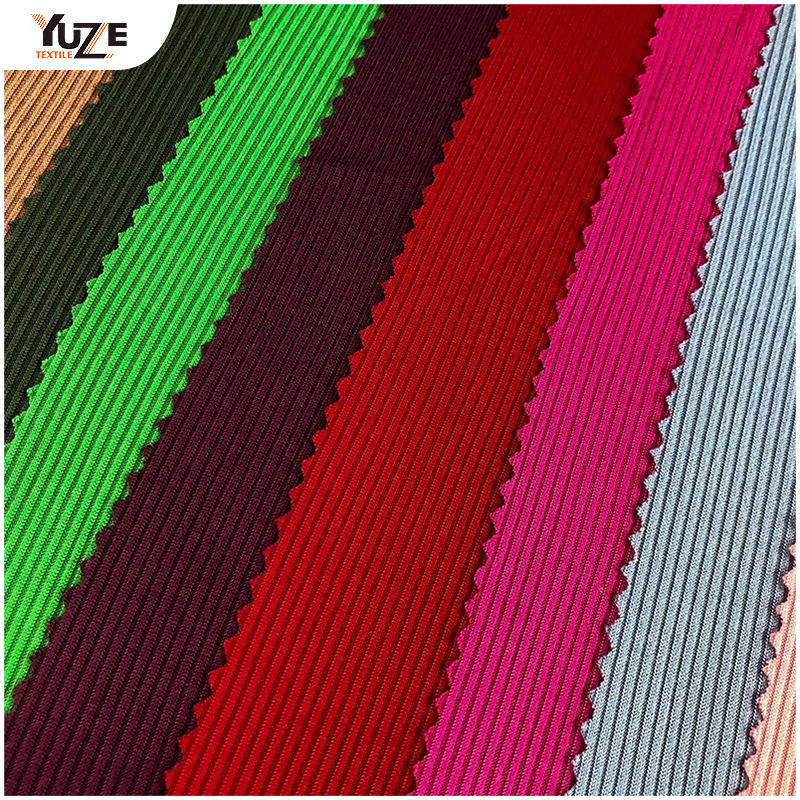 Double-sided brushing innovation: YZK-010021 DTY 2*2 RIB 2-SIDE BRUSH P/D fabric gives comfort and high-end texture