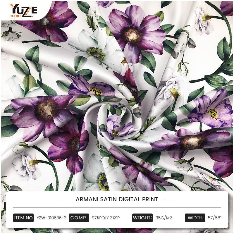 YZW-010636-3 ARMANI SATIN DIGITAL PRINT