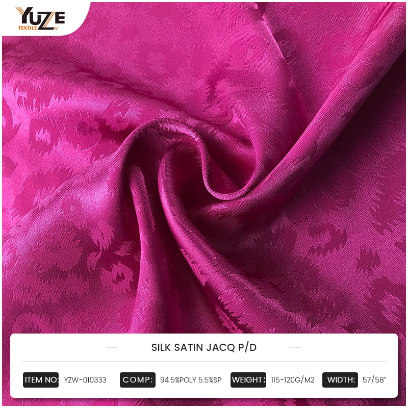 YZW-010333 SILK SATIN JACQ P/D