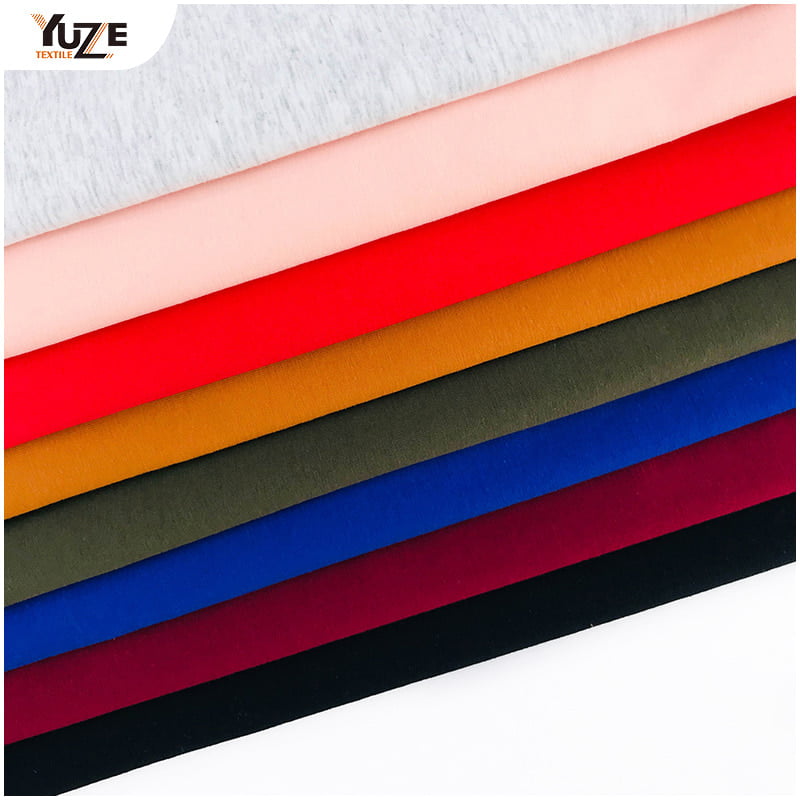 YZK-080029-1 40S CTN SPAN JERSEY WITHENZYME WASHCOOL TOUCH