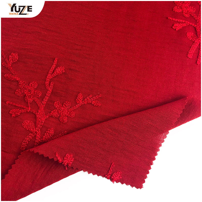 YZW-030065 GENTLE LINEN AIR JET EMBROIDERY