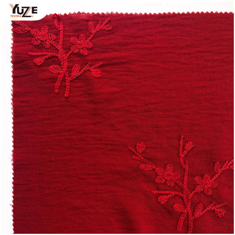 YZW-030065 GENTLE LINEN AIR JET EMBROIDERY