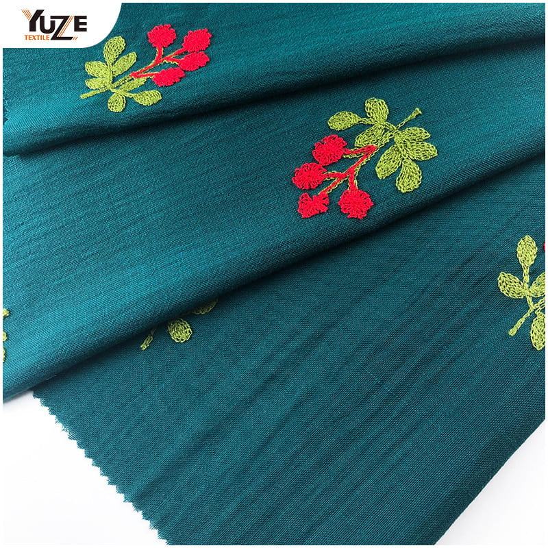 YZW-030066 GENTLE LINEN AIR JET EMBROIDERY