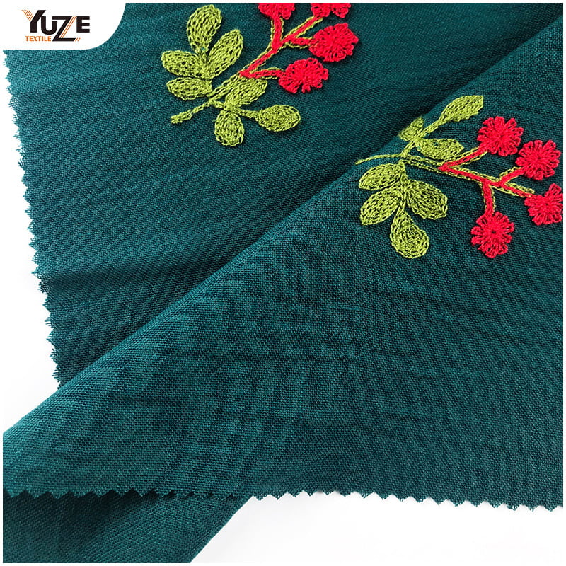 YZW-030066 GENTLE LINEN AIR JET EMBROIDERY