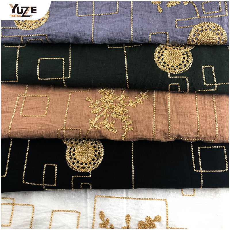 YZW-030137-4 RN TREE CREPE EMBROIDERY