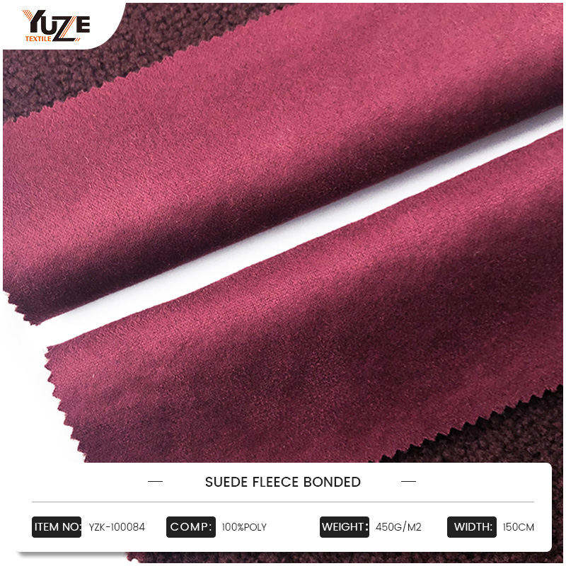 YZK-100084 SUEDE FLEECE BONDED